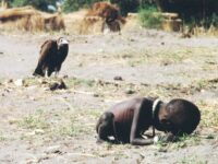 Vulture and little girl